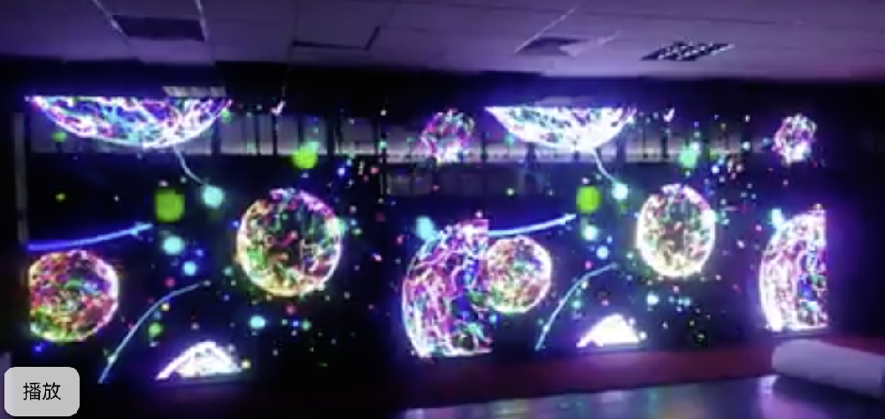 LED擬半透全彩電視牆